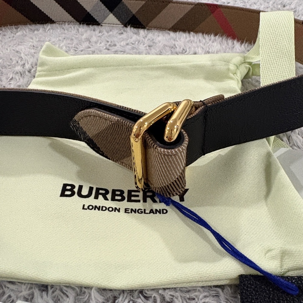 Burberry Black and Brown Women's Belt NEW - Picture 5 of 8